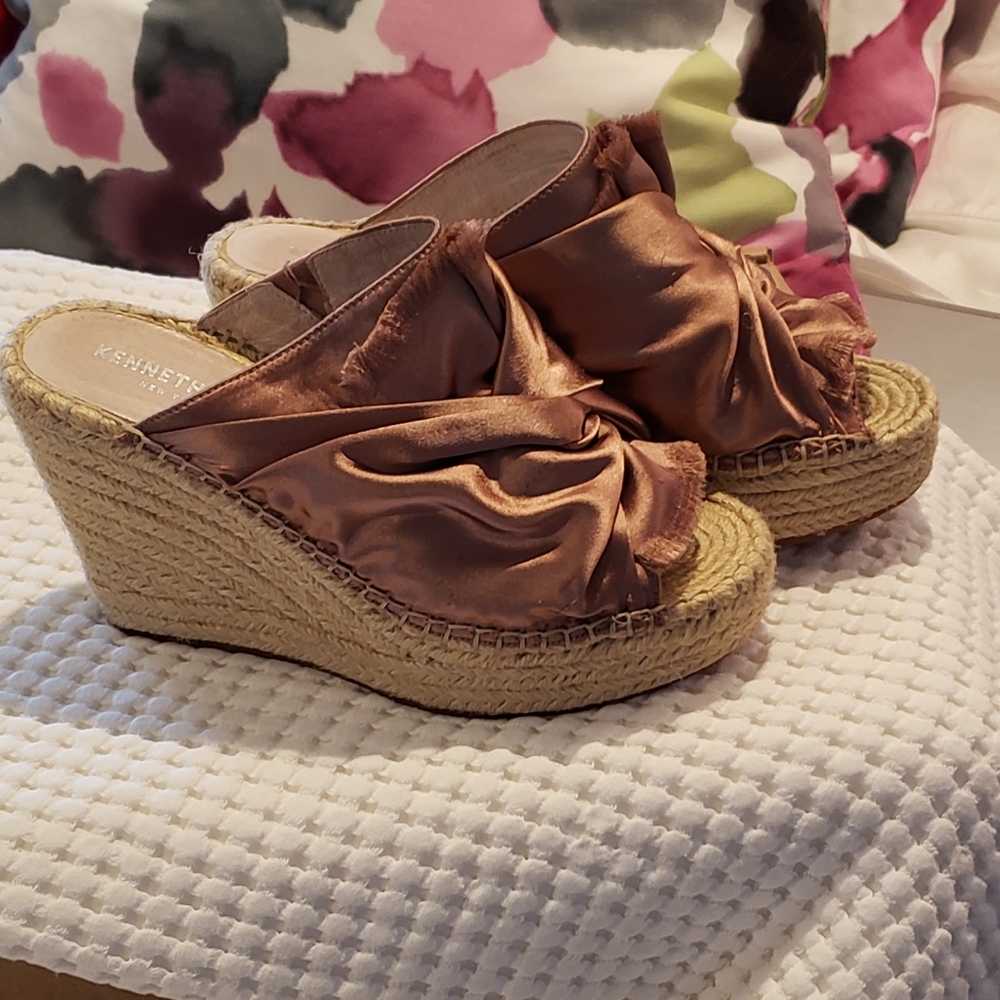 Wedges In Pink "Odele "Platform Wedges View 2